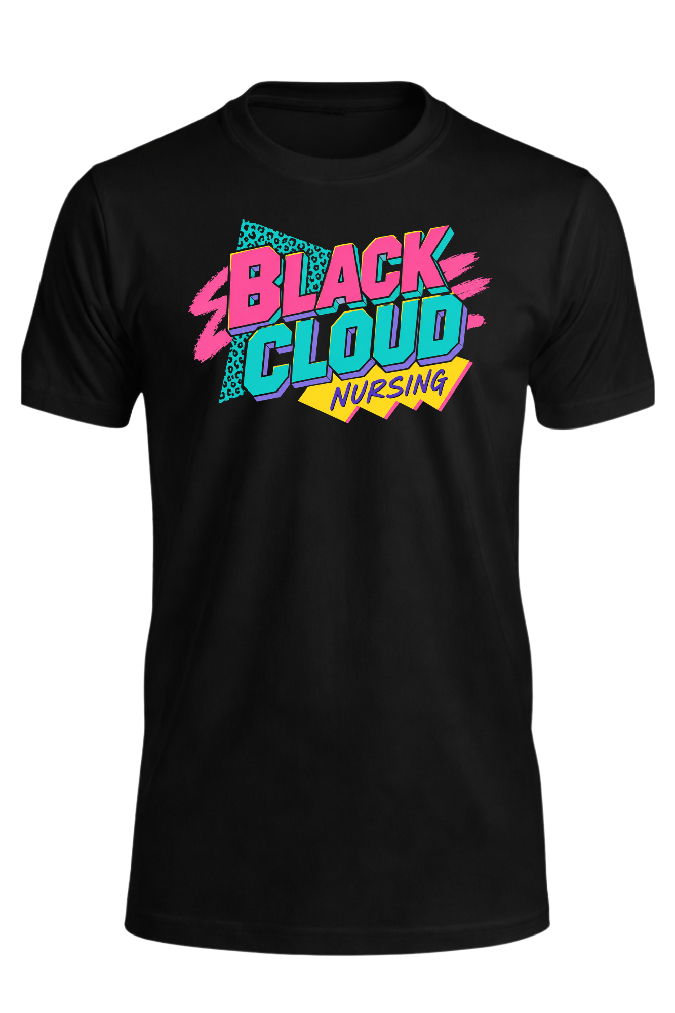 Saved By the Bell Black Cloud Nursing T-Shirt